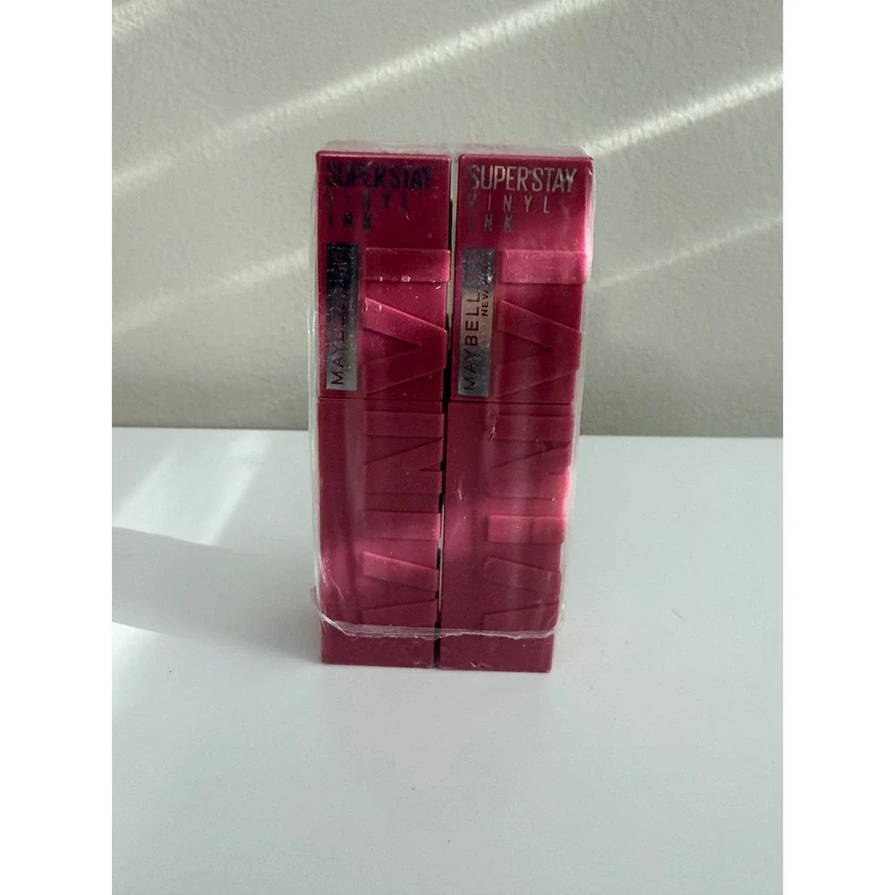 Maybelline SuperStay Vinyl Ink Lipstick Lot of 2 20 Coy Pink High Shine NWT